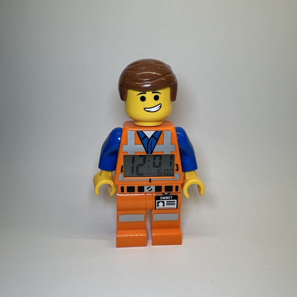 Lego Movie Emmet Character minifigure alarm clock